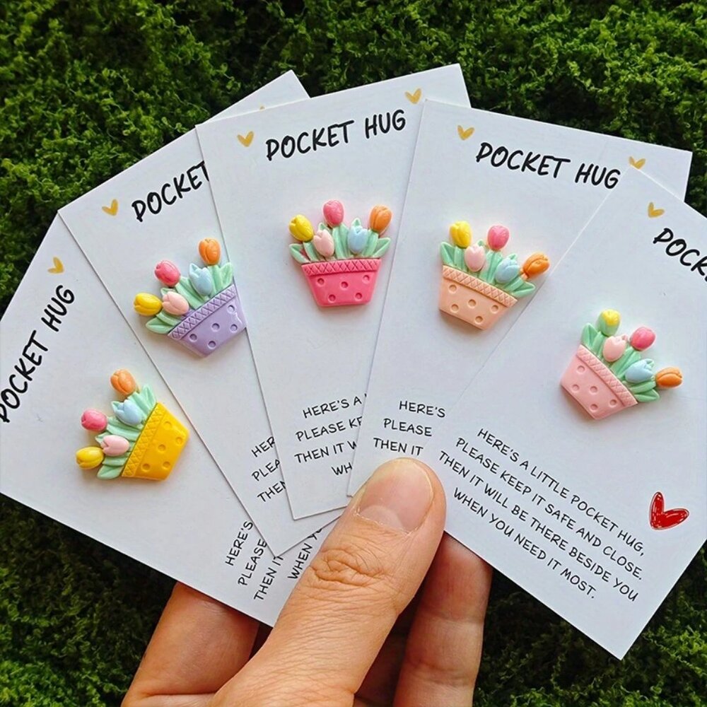 Pocket Hugs Spring Tulip Baskets Gift